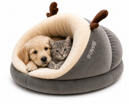 Pet Bed Winter Cat Dog Slippers Small Nest